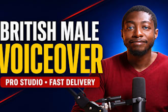 record a professional british male voice over