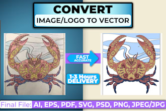 do perfect vector tracing or convert image to vector