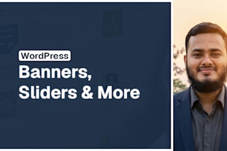 create an animated wordpress hero banner or slider revolution slider