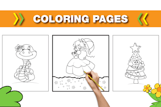 draw coloring pages for children and adults