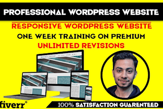design a fully responsive and professional wordpress website