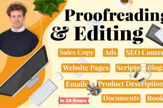 provide perfect english proofreading and editing