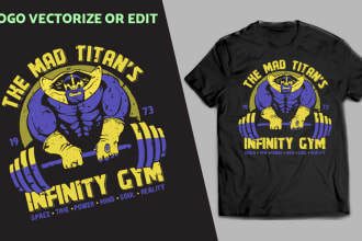 do vector art and logo t shirt design for you