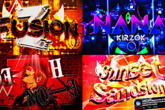 make 1, 3, or 5 professional geometry dash thumbnails