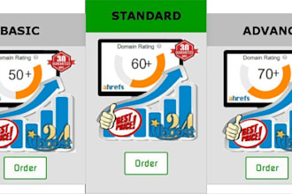 increase domain rating  ahrefs DR  domain  upto 70 plus