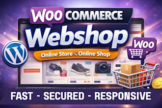 build a professional woocommerce webshop or online store with wordpress