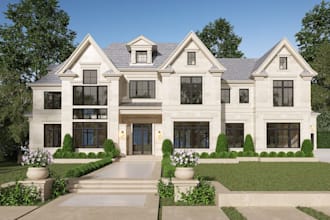 model and render realistic exterior