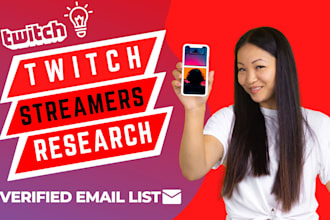 collect twitch streamers business email list