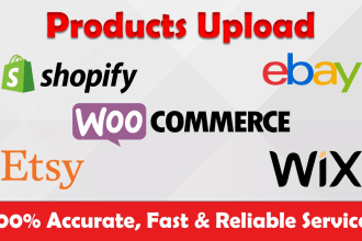 add products upload products on woo commerce, shopify,
