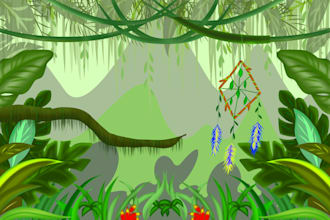 draw background illustration for animation, game or comic