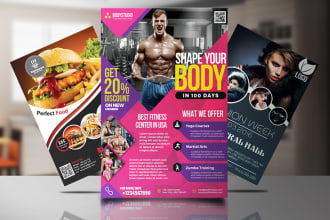 design an eye catching powerful flyer or roll up banner in 24 hrs