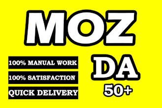 increase moz da domain authority to 50 plus
