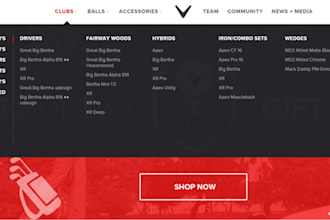 add navigation menu, mega menu, dropdown menu for your website