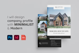 do company profile modern minimalist design