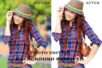 professional editing cut out or background removal 100 images