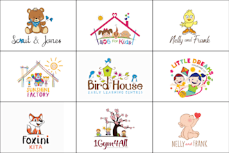 design playful, cartoony logo for kids or baby brands