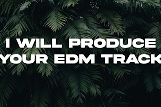 produce your edm dubstep trap dnb track for you