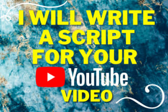 write a video script for your youtube channel
