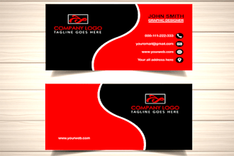 do unique, modern professional business card design with delivery in time