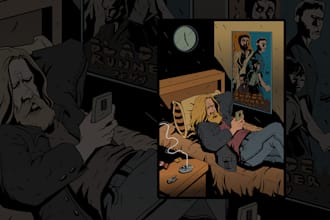 Review  make comic book illustration