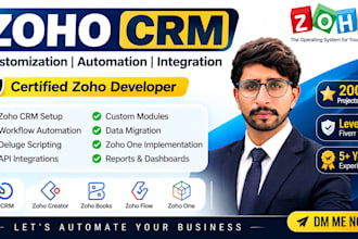 setup customize and automate zoho CRM and zoho one