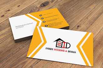 design business card visiting card with pro service