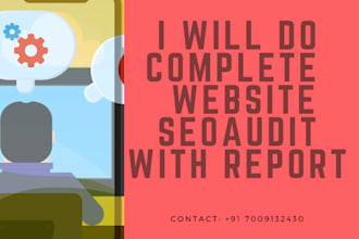 do complete website audit for seo with report