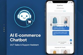 create ai ecommerce chatbot for shopify whatsapp or website support