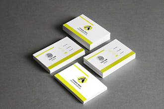 do minimalist, professional, custom business card and stationery design