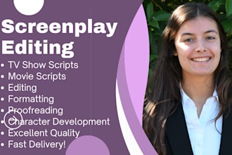 uniquely edit, improve, or reformat your screenplay