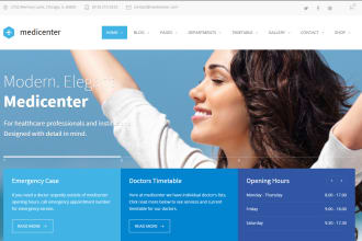 design a professional medical and healthcare website