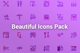 design custom icon set for your website or app