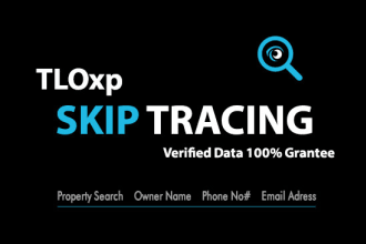 do skip tracing for real estate business using tlo