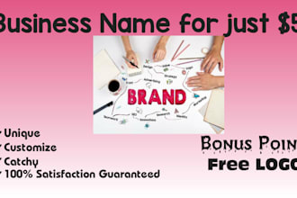 create customize name for your business