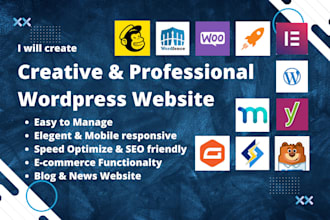 create your creative professional wordpress website