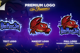 make an amazing twitch logo design for your channel or team