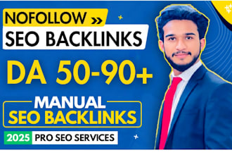 create high quality da 60 to 90 nofollow SEO backlinks for pro link building