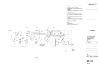 create hvac shop drawings for the city permits