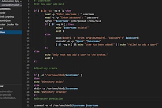 write linux shell script