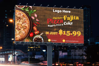 do eye catching billboard, yard sign, signage