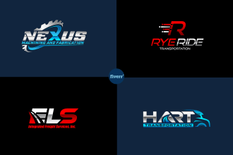do best logo transport logistics trucking moving design