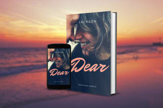 create 3d book cover mockup design for amazon kindle and online ebook
