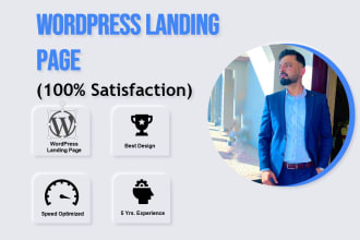 design and develop wordpress landing page for your business