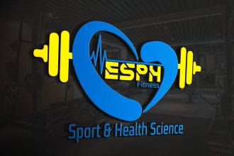 design gym, health, fitness, yoga and sports logo