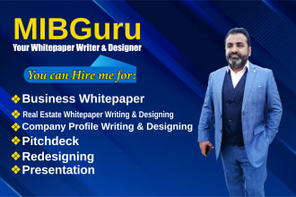 write a business oriented white paper, company profile, pitch deck