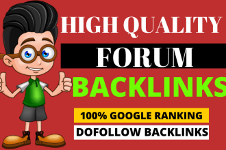 forum posting backlinks 90 high authority links