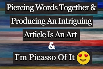 professionally write high quality SEO content article, blog
