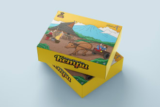 design packaging for your product lunch box, catering, resto