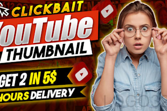 design catchy youtube thumbnail