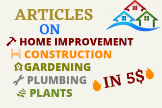 write home improvement,construction,plumbing,gardening,plants,hvac articles